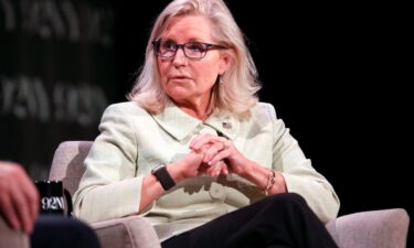 Former Congresswoman Liz Cheney appears onstage in conversation with David Rubenstein at the 92nd Street Y on Monday