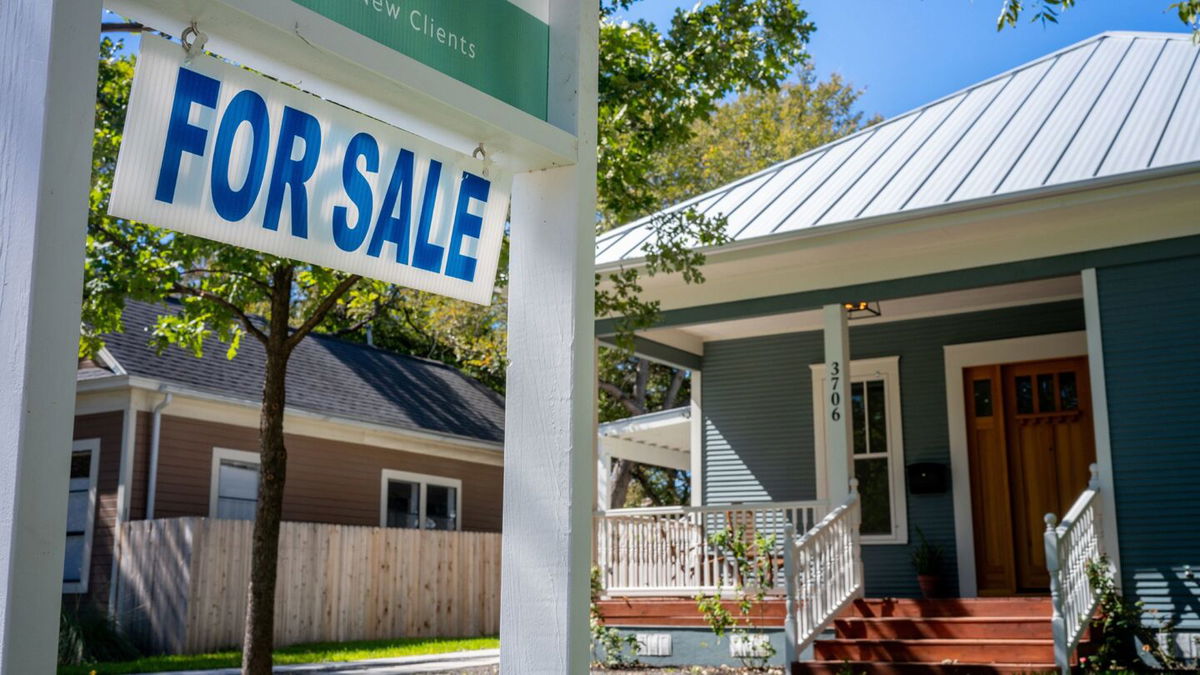 A home available for sale in Austin, Texas on October 16 is pictured.