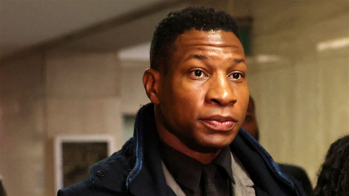 Actor Jonathan Majors arrives at Manhattan Criminal Court in New York on December 18 has been found guilty.