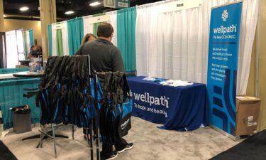 A group of lawmakers are raising the alarm about Wellpath – the nation’s largest prison health care provider. Pictured is a Wellpath display in Nashville in 2019.