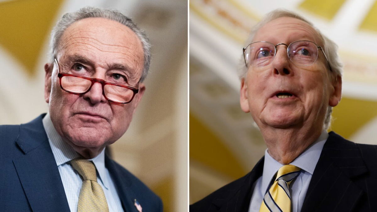 <i>Getty Images</i><br/>Senate Majority Leader Chuck Schumer and Minority Leader Mitch McConnell on Tuesday pushed negotiations over the larger national security package with aid for Ukraine and Israel to early next year.