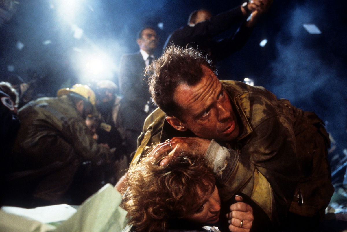 <i>Archive Photos/Moviepix/20th Century Fox/Getty Images</i><br/>Bonnie Bedelia and Bruce Willis in 'Die Hard.' “A Christmas Story” star Peter Billingsley is making a pretty good case on the long-standing debate about whether or not “Die Hard” is a Christmas movie.
