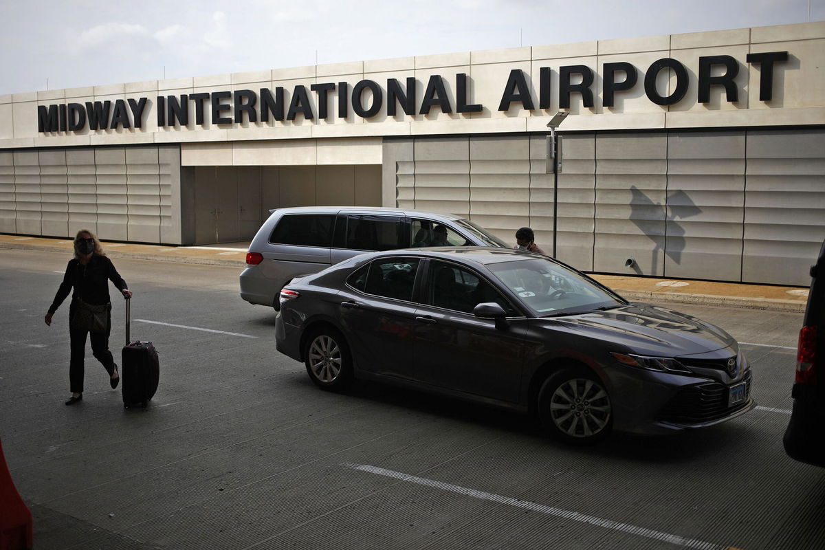 <i>Luke Sharrett/Bloomberg/Getty Images/File</i><br/>Midway International Airport in Chicago outside the Southwest Airlines check in area.