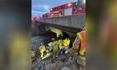 A man spent days trapped in wreckage before being discovered Tuesday under a bridge of Interstate 94 in Indiana's Porter County