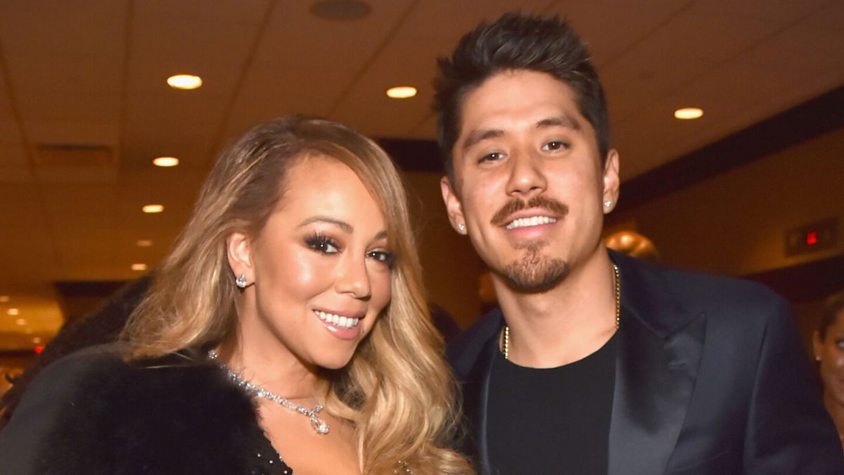 <i>Kevin Mazur/Getty Images</i><br/>Mariah Carey and Bryan Tanaka in 2018.