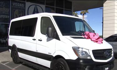 The Las Vegas family of a man killed in a carjacking received a donated van.