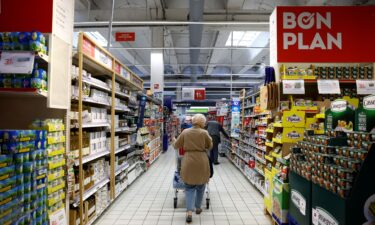 A Carrefour supermarket in Montesson near Paris on September 13