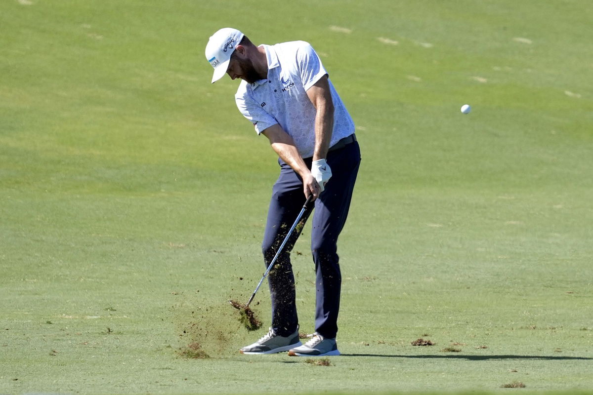 <i>Matt York/AP</i><br/>Kirk hits from the fairway during the final round.