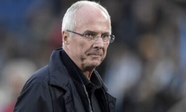 Former Lazio head coach Sven-Göran Eriksson looks on during the Serie A football match between SS Lazio and AS Roma.