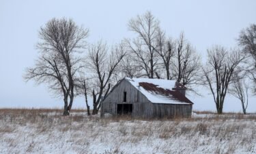 A farm is seen on January 11