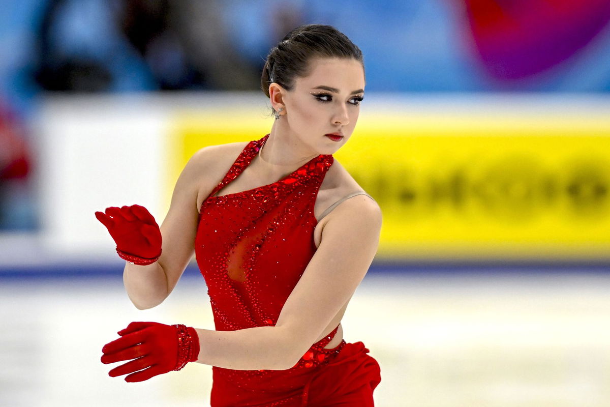 Kamila Valieva performs at the Megasport Arena in Moscow in November.