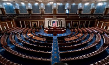 The empty chamber of the House of Representatives is seen at the Capitol in Washington