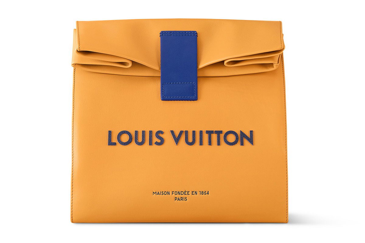 The sandwich bag is one of Pharrell Williams' latest designs for Louis Vuitton.