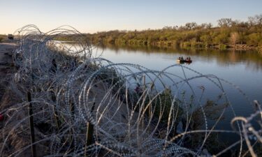 The Rio Grande at the US-Mexico border on January 9