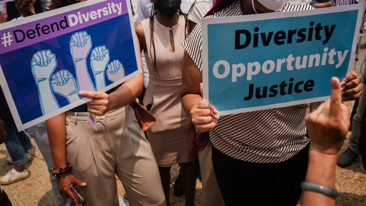 <i>Kent Nishimura/The Los Angeles Times/Getty Images</i><br/>Black adults views on last year’s Supreme Court ruling that colleges and universities can no longer take race into consideration as a specific basis in granting admissions are split.