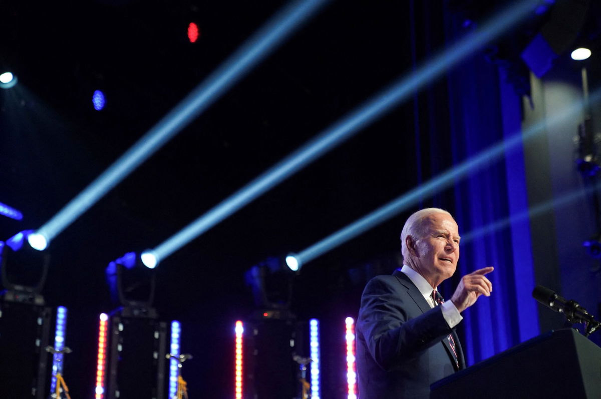 <i>Kevin Lamarque/Reuters</i><br/>U.S. President Joe Biden delivers a speech to mark the third anniversary of the January 6