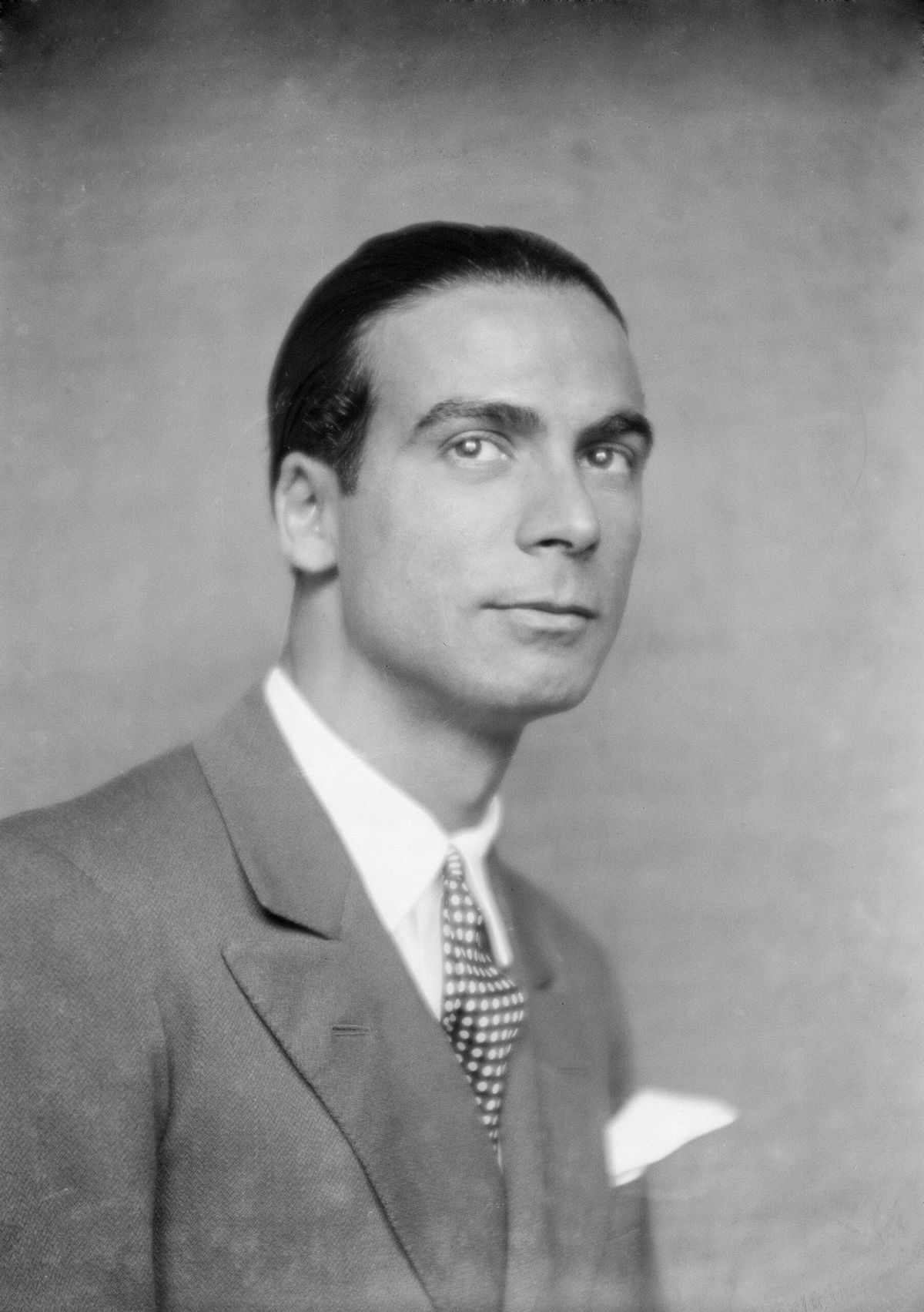 Cristóbal Balenciaga in 1927, before the war in Spain forced him to move his business to Paris.