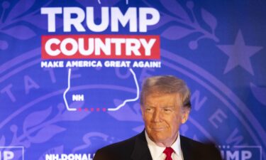 Former President Donald Trump during a campaign event in Portsmouth