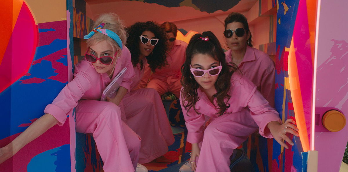 Michael Cera, America Ferrera, Margot Robbie, Alexandra Shipp, and Ariana Greenblatt in 