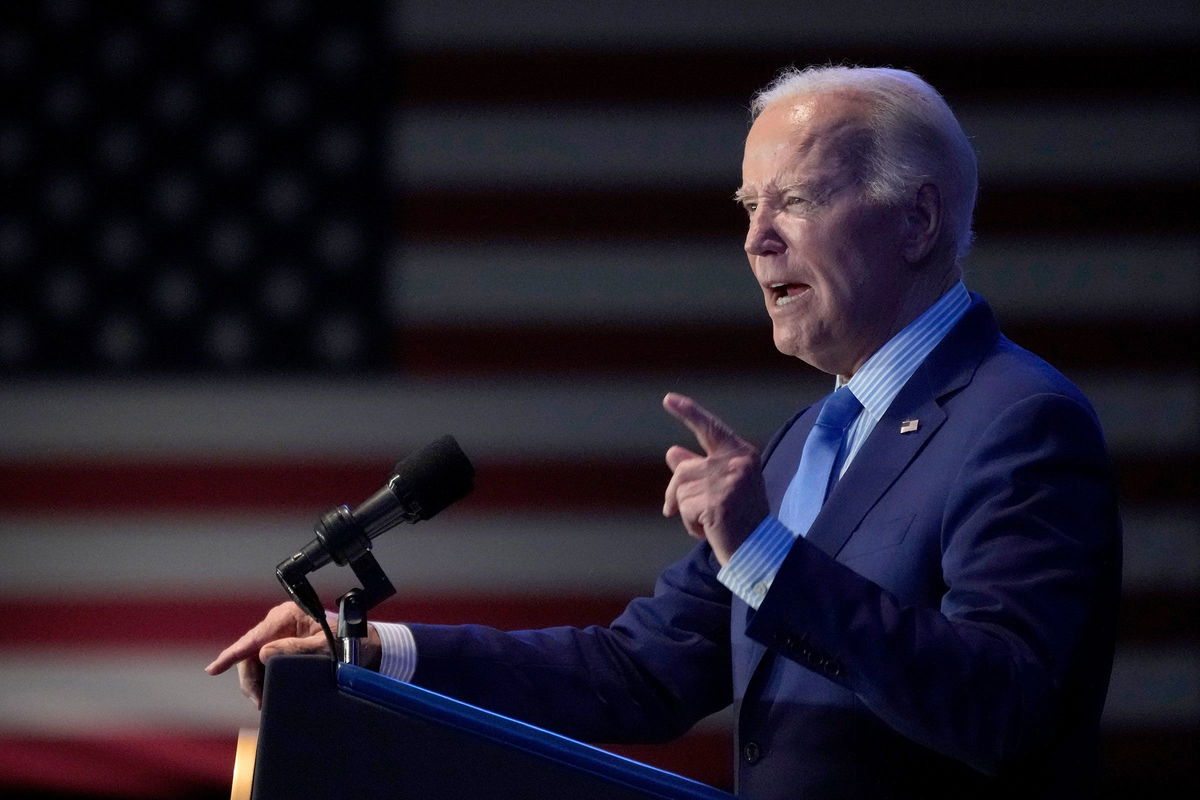 <i>Jacquelyn Martin/AP</i><br/>President Joe Biden speaks at an event in Columbia