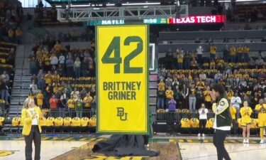 History has been made. Brittney Griner was forever immortalized as the Bears retired Griner's jersey.