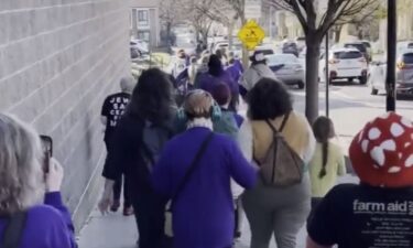 A group hosting a "Pilgrimage for Peace" made a stop in West Baltimore.