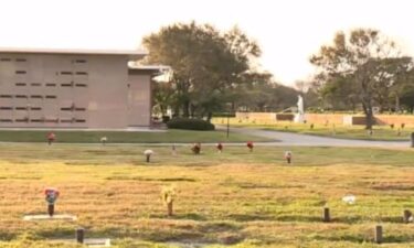 A Palm Beach County woman said precious mementos placed on her grandparents' gravesites were brushed to the side and piled up against a fence.