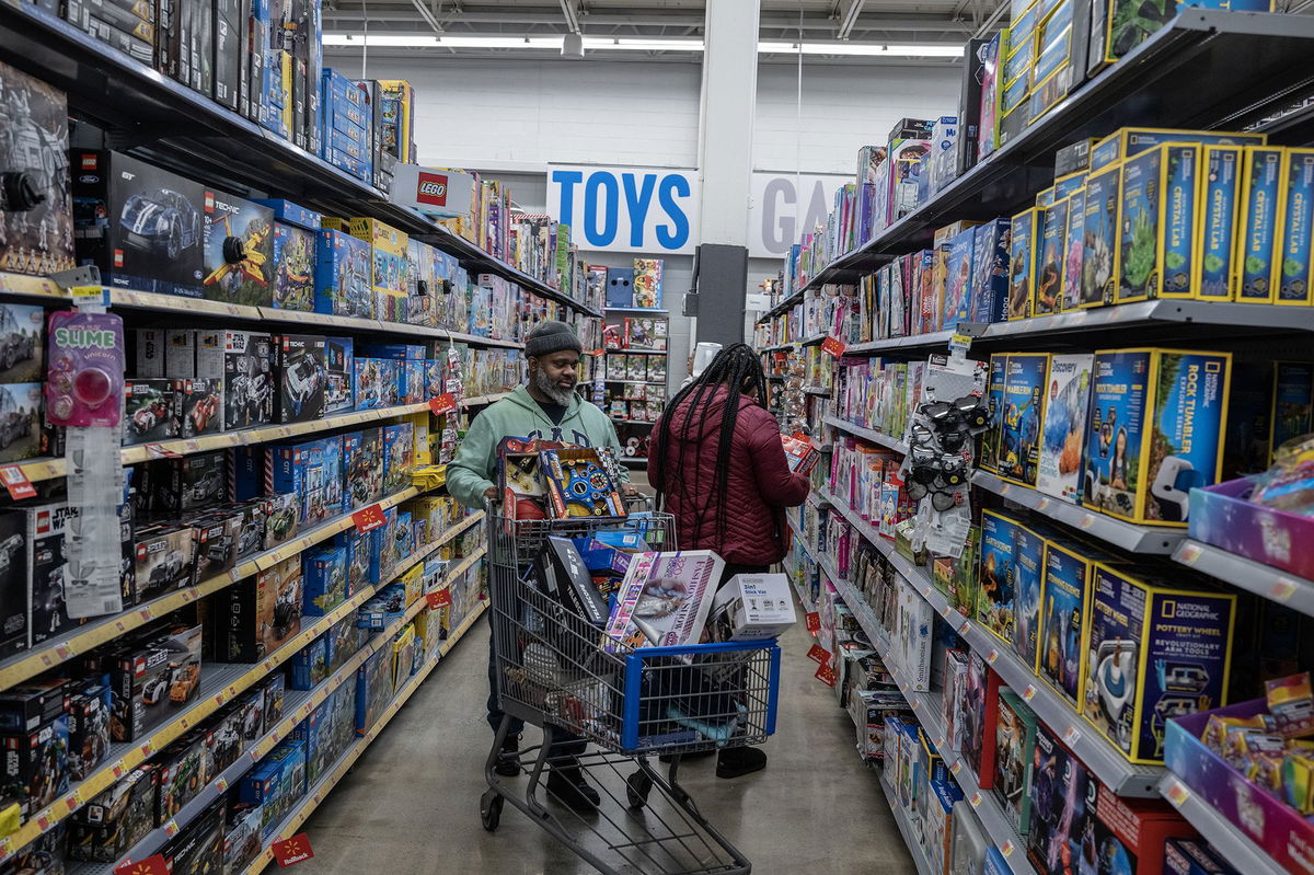 Shoppers at a Walmart store on Black Friday in Secaucus, New Jersey.