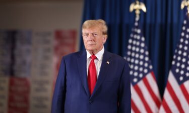 Former President Donald Trump arrives for a rally on January 5