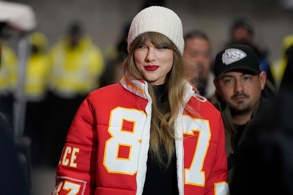 <i>Nic Antaya/Getty Images</i><br/>Taylor Lautner wore a custom Jusczcyk design to a game between the Los Angeles Rams and Detroit Lions on January 14.