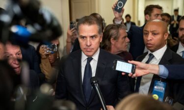 Hunter Biden departs a House Oversight Committee meeting at Capitol Hill on January 10