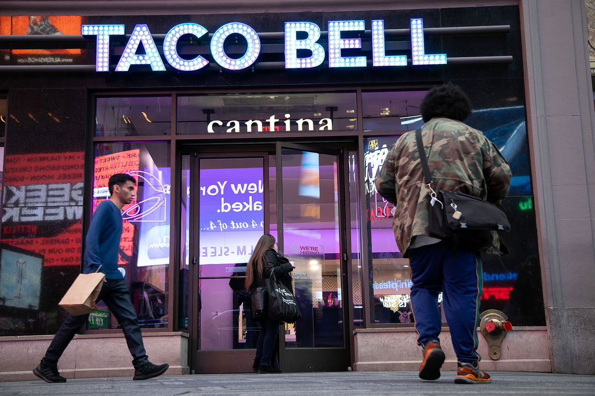 A Taco Bell restaurant in New York.