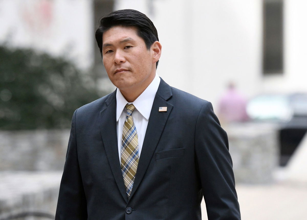 <i>Steve Ruark/AP</i><br/>Robert Hur arrives at US District Court in Baltimore on November 21