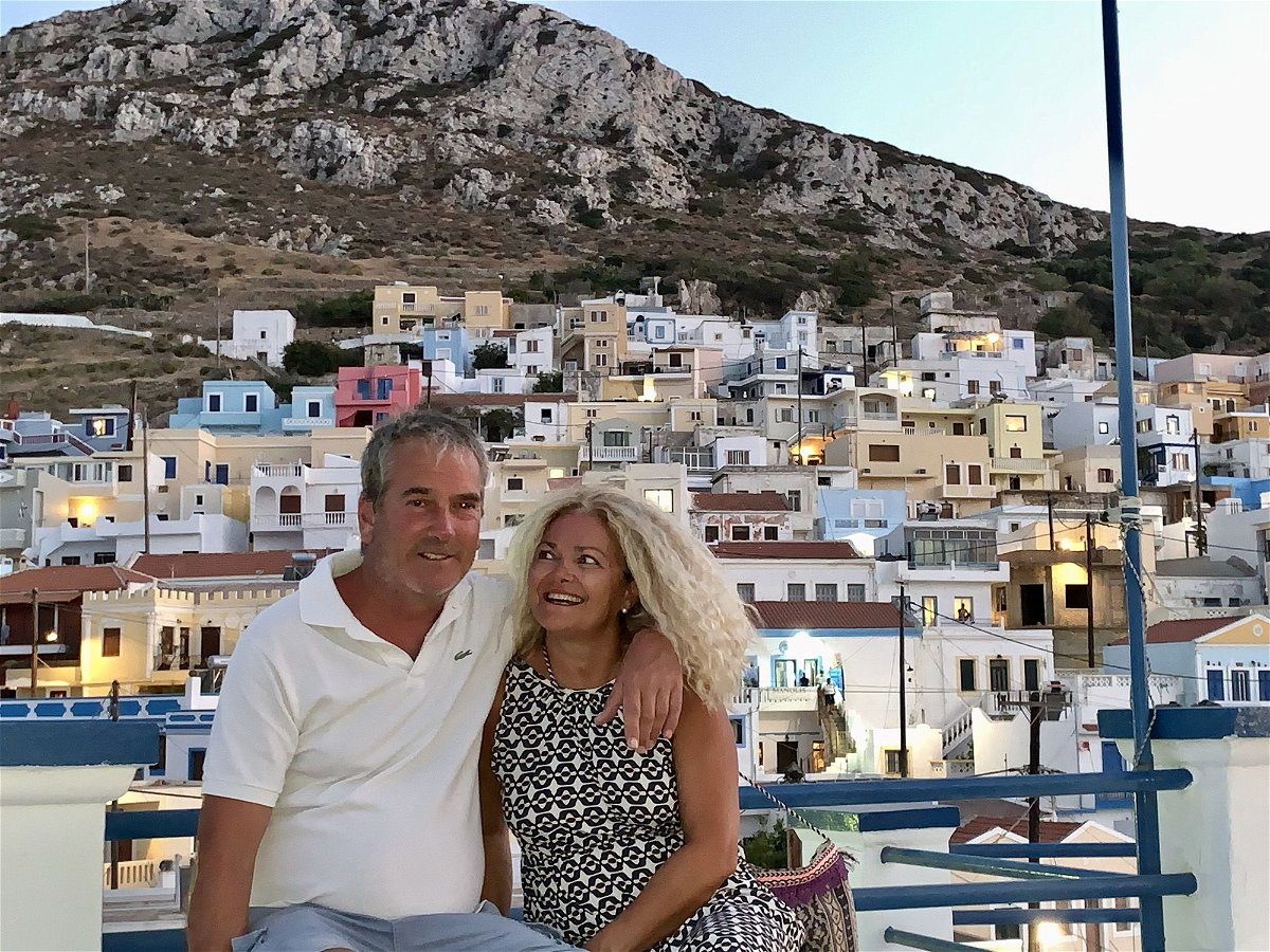 Matt and Cristina love to travel together. Here they are in Greece, a favorite destination.