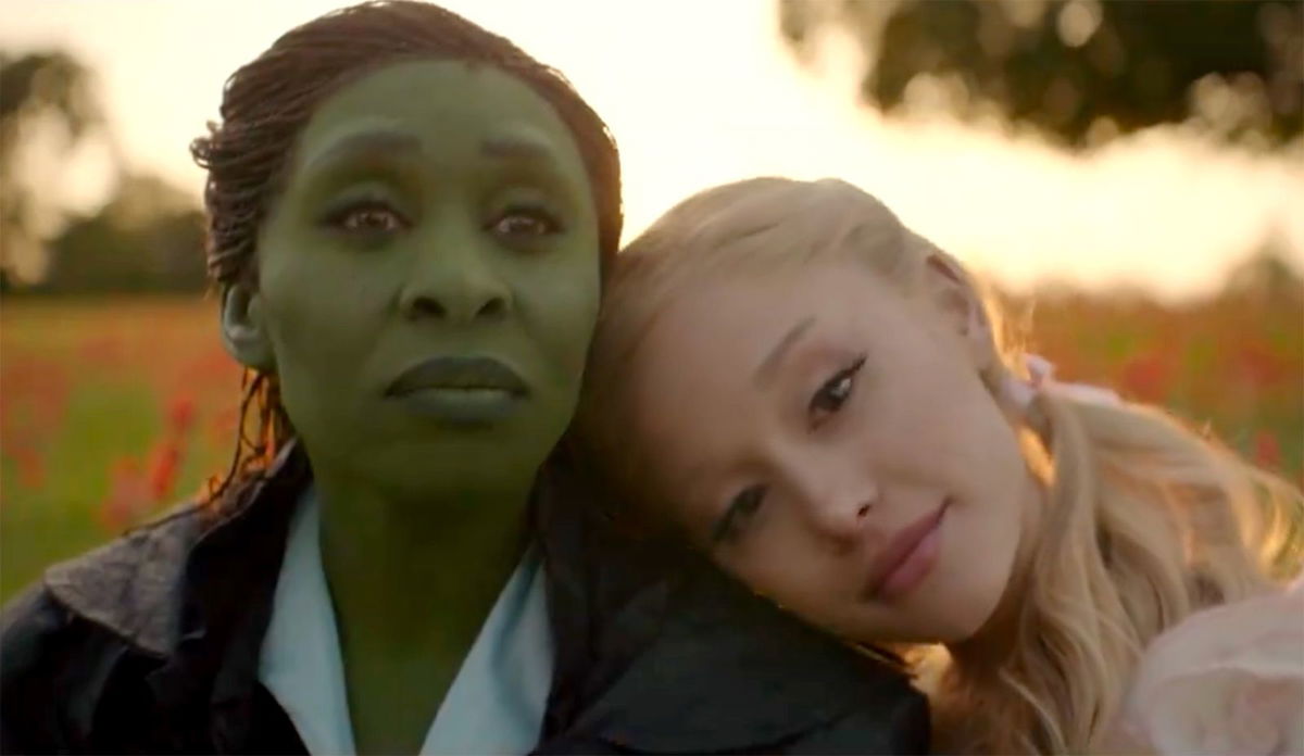 (From left) Ariana Grande and Cynthia Erivo in 'Wicked.'