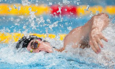 Chinese men's 4x100 meter freestyle world championship gold medallists Wang Haoyu