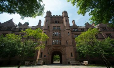 Vanderbilt Hall stands on the Yale University campus in New Haven