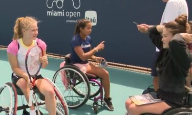 The Miami Open is showcasing its first wheelchair tennis invitational.