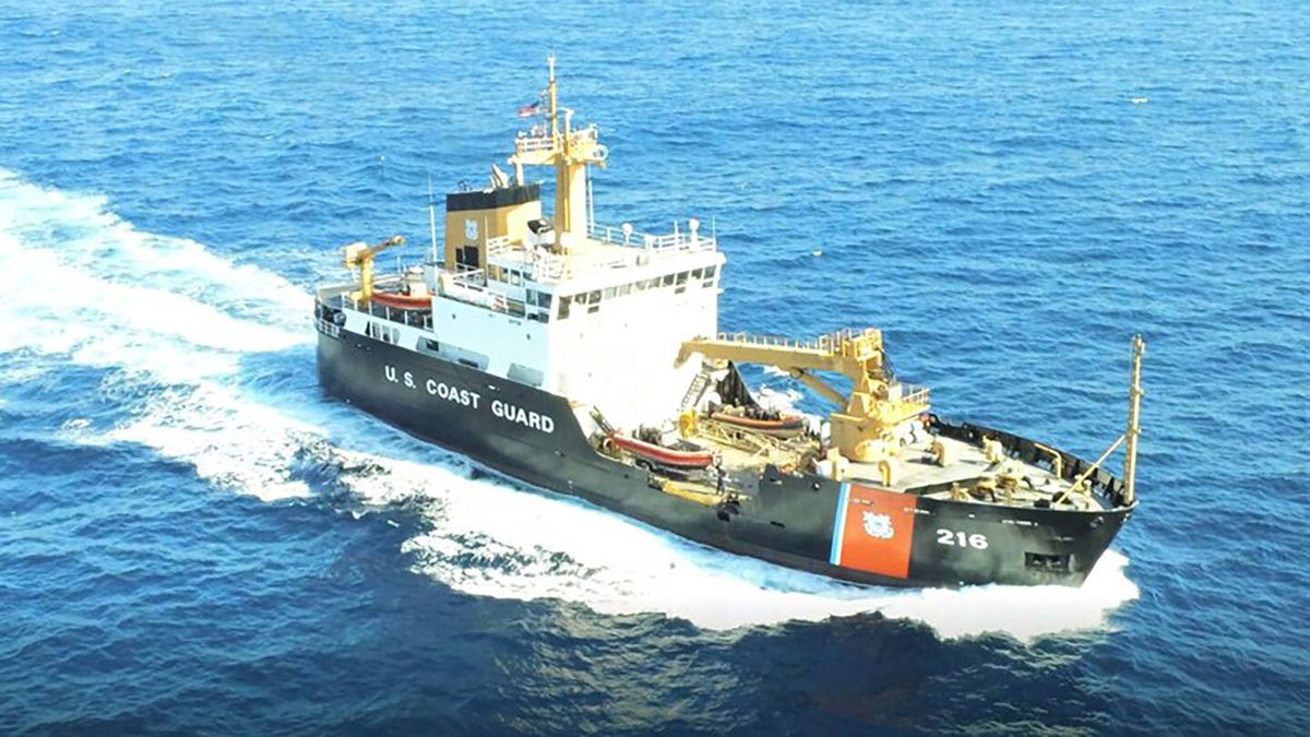 <i>United States Coast Guard Northern California via CNN Newsource</i><br/>The Coast Guard Cutter Alder accidentally discharged about 500 gallons of diesel fuel 30 miles offshore of Fort Bragg