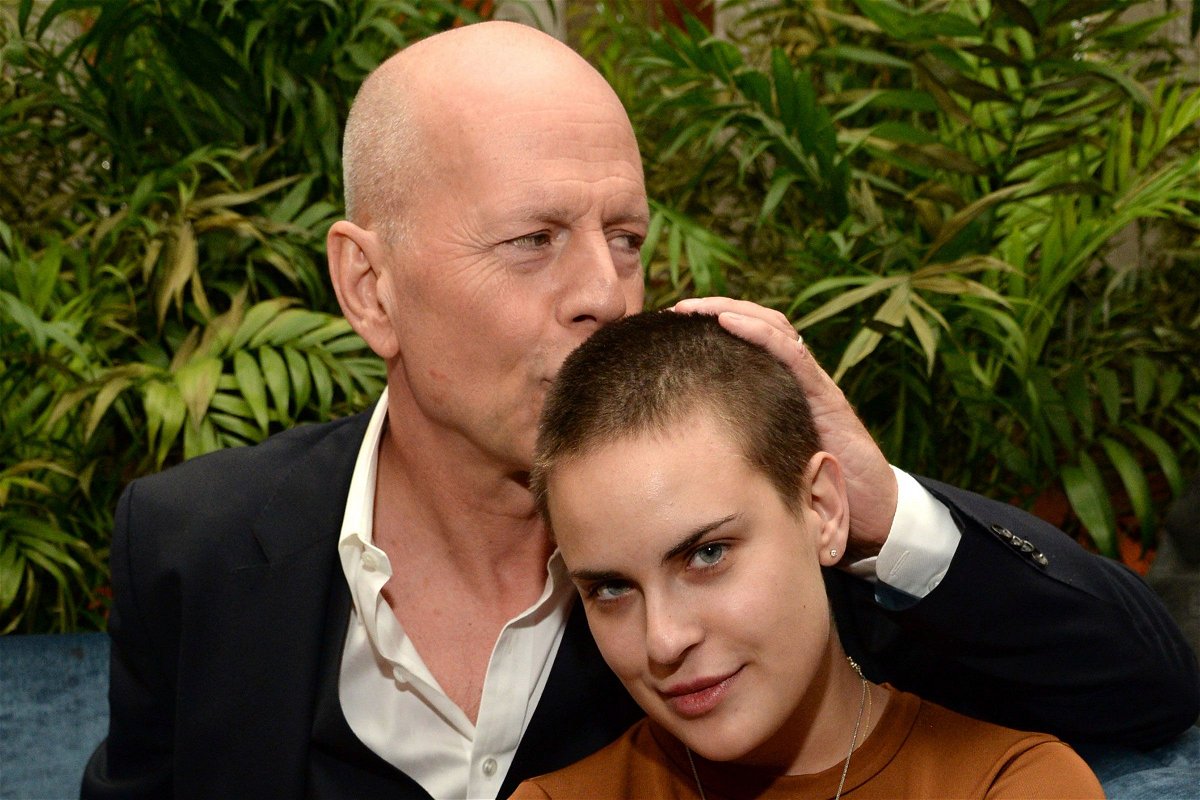 (From left) Bruce Willis appears with daughter Tallulah Willis in New York City in 2015. Willis’s youngest daughter Tallulah is sharing for the first time that she was diagnosed with autism.