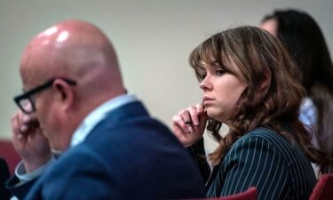 Hannah Gutierrez Reed sits with her attorney Jason Bowles