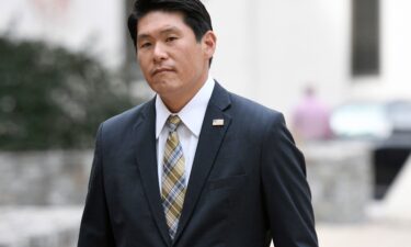 US Attorney Robert Hur speaks to the press after former Baltimore mayor Catherine Pugh pleaded guilty to conspiracy and tax evasion in November 21