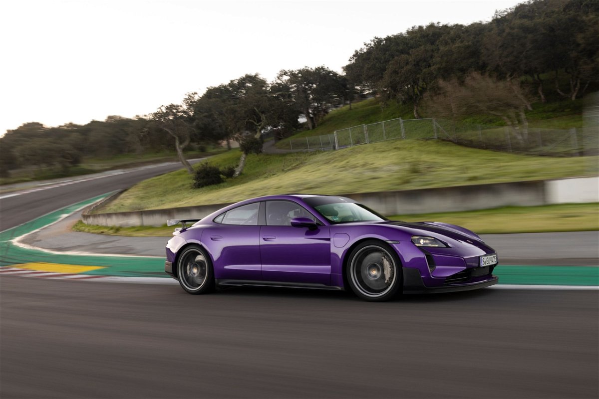 <i>Porsche via CNN Newsource</i><br/>The Porsche Taycan Turbo GT with Weissach Package has no back seats to save weight.