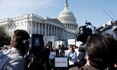 Rep. Robert Garcia speaks at a news conference on TikTok on March 12 in Washington