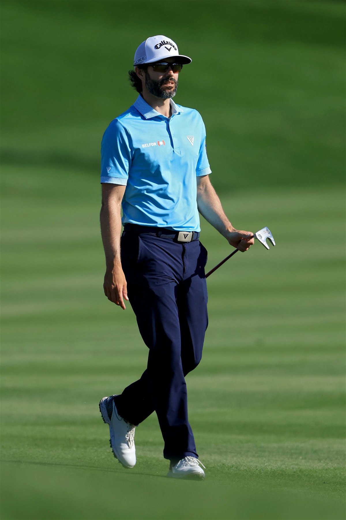<i>Sam Greenwood/Getty Images via CNN Newsource</i><br/>Adam Hadwin of Canada walks to the fourth green during the first round of THE PLAYERS Championship on the Stadium Course at TPC Sawgrass on March 14