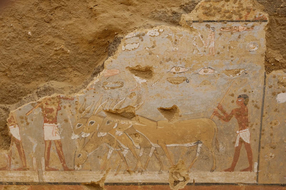 <i>St.J.Seidlmayer/DAIK via CNN Newsource</i><br/>The outside of the large tomb in Dahshur