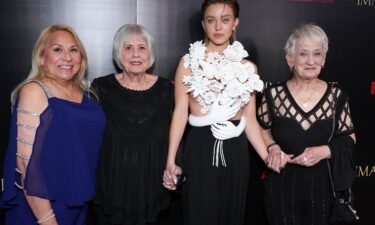 Sydney Sweeney (second from right) and her family attend the Los Angeles premiere of "Immaculate" on March 15.