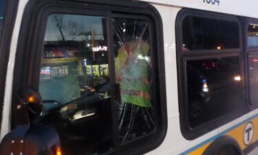 An MBTA bus was damaged by another driver during a road rage incident.