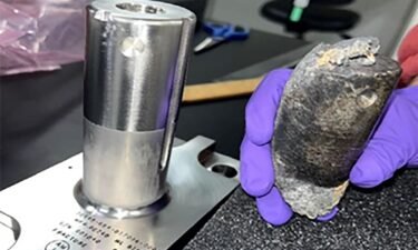 The recovered piece of space debris was part of flight support equipment that NASA used to mount International Space Station batteries on a cargo pallet. The part impacted a home in Naples