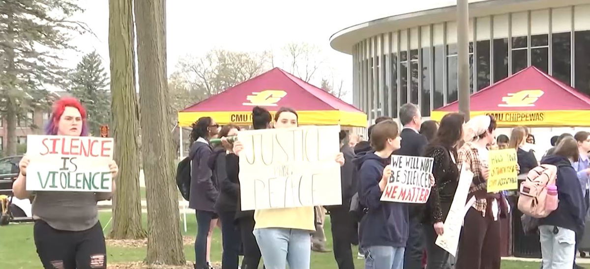 <i>WNEM via CNN Newsource</i><br/>There was a rally on the campus of Central Michigan University as organizers shed light on what they say is racist behavior and anti-Black sentiment from some students and staff.